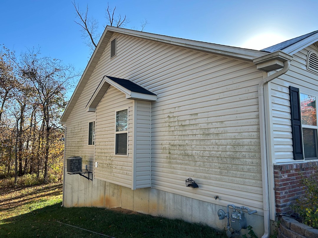 Top Quality House Soft Washing Performed in Wentzville, Mo.  